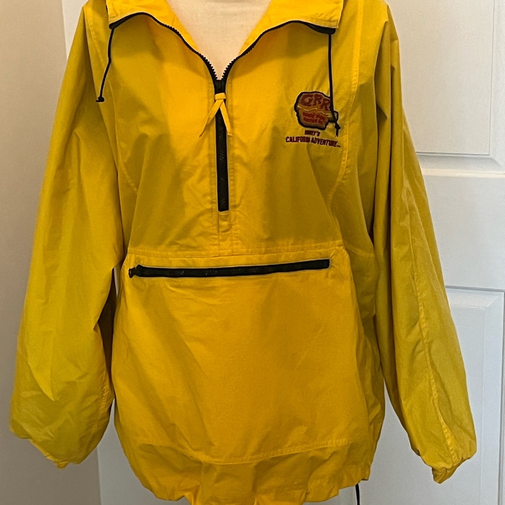 Vintage Disney Yellow Grizzly River Rafting Jacket Size L
